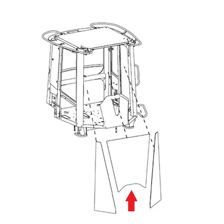 Aftermarket Center Windshield Glass CAH40-0225